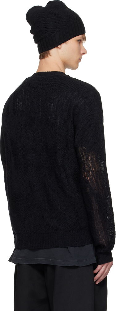 Pleteni pulover Ann Demeulemeester Ann Demeulemeester Kamillo Oversize Sweater Črna | B0013187-KN070-099, 2