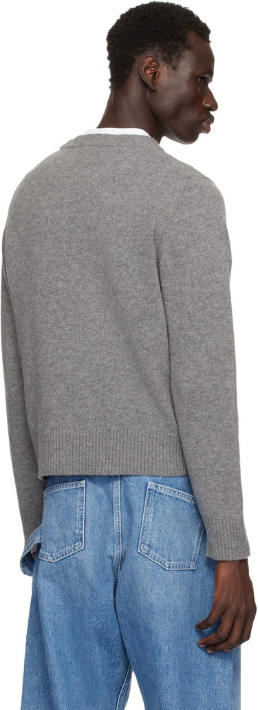 Pleteni pulover GANNI Wool Vest Frost Gray Siva | K2308-523, 2