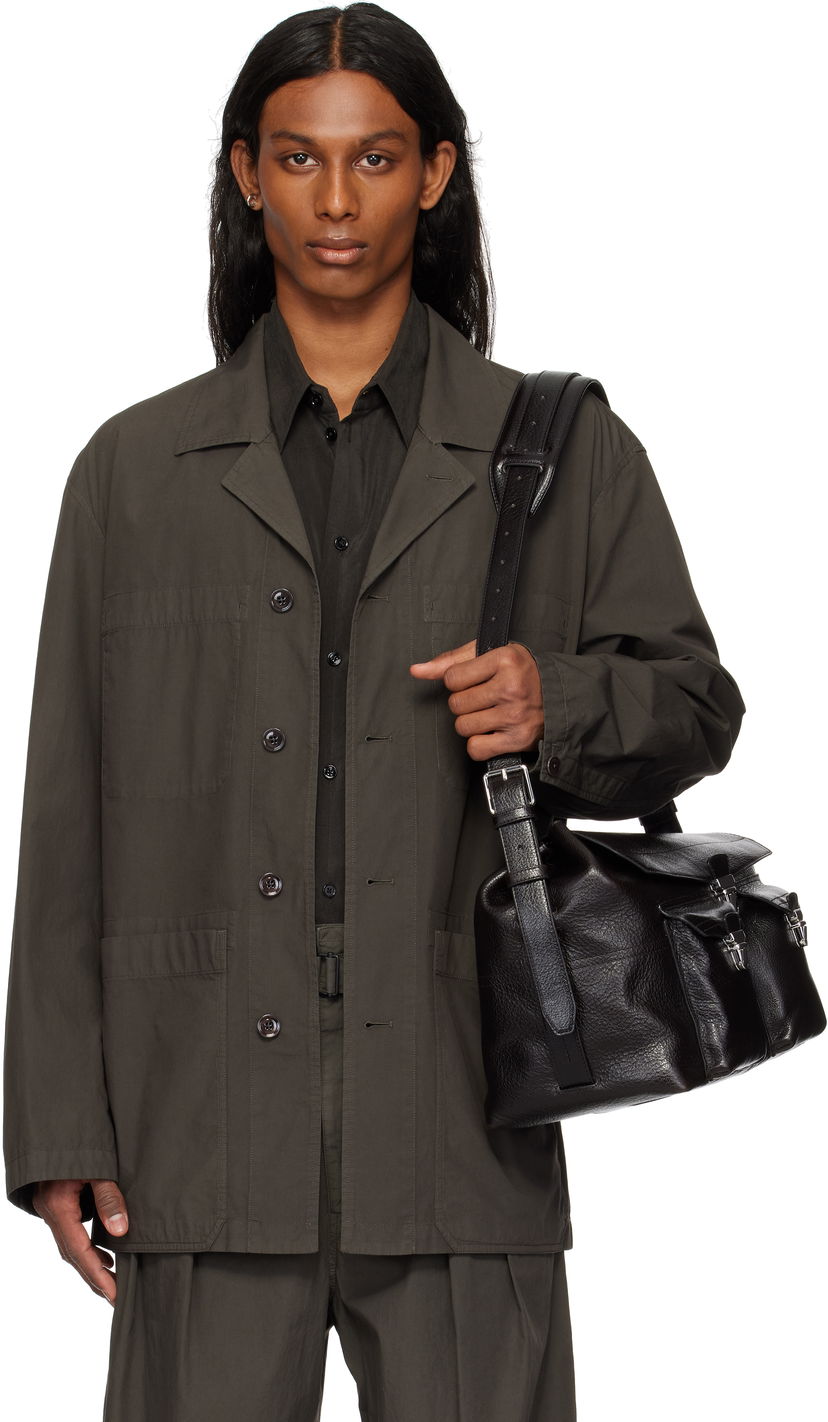 Torbica LEMAIRE Lemaire Workwear Shirt Jacket Črna | OV1013 LF1356
