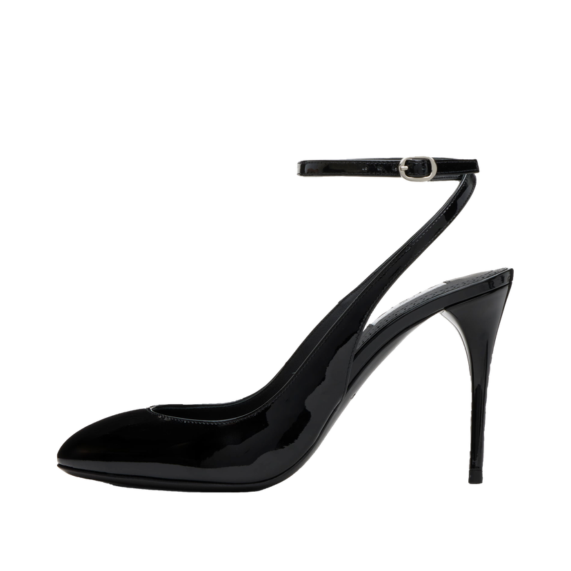 Superge in čevlji Alaïa Patent Calfskin Slingback Heels Črna | AA3E052CK168