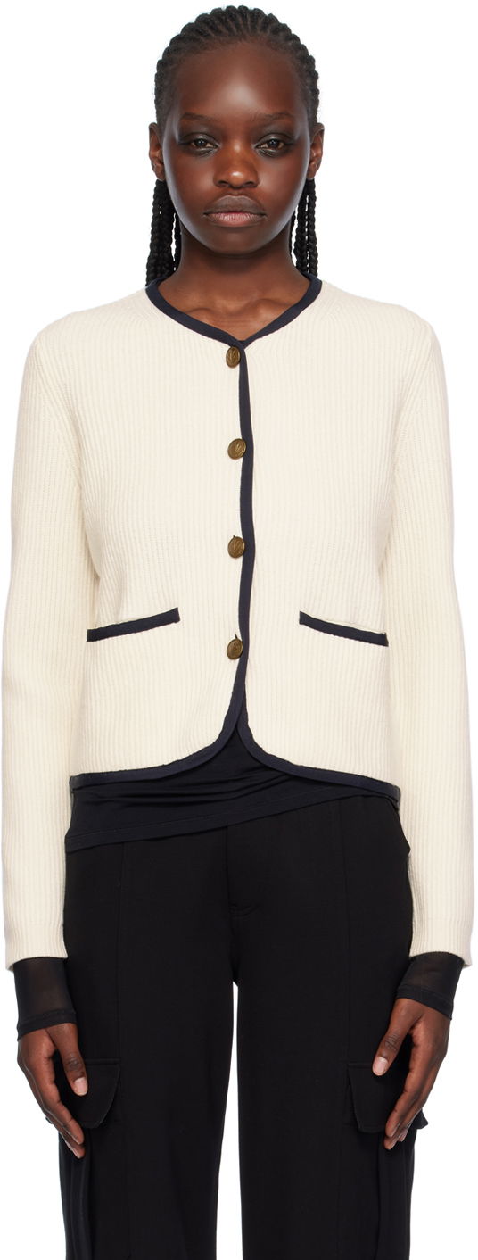 Pleteni pulover rag & bone Rag & Bone Women's Nancy Buttoned Cardigan Bela | WAS23H034US34