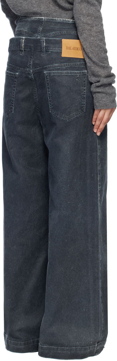Kavbojke The Attico The Attico Long Wide-Leg Jeans Modra | 250WCP00190 DDD100AA, 2