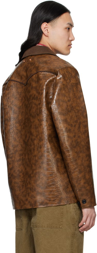 Jakna Andersson Bell Andersson Bell Work Faux-Leather Jacket Rjava | awa679m, 2