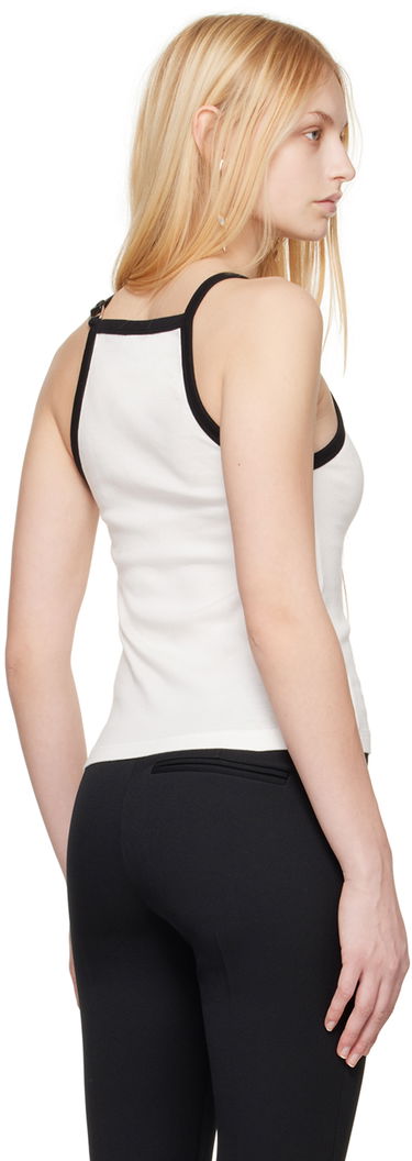 Majica brez rokavov Courrèges Buckle Detail Tank Top Bela | 124JDE067JS0070, 2