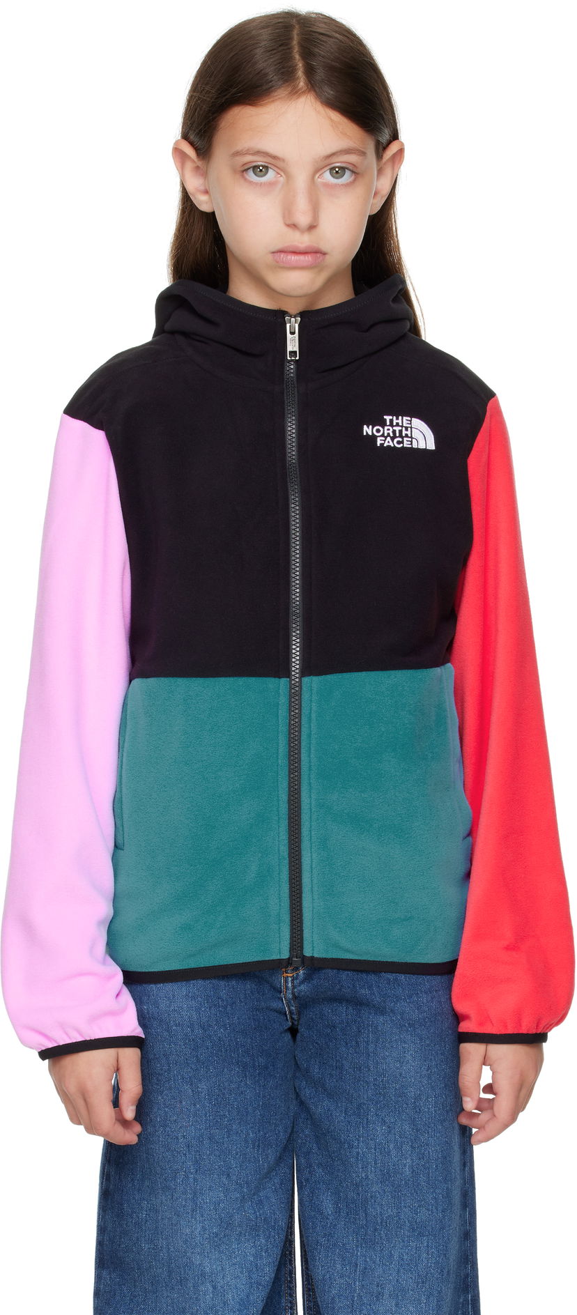 Jakna The North Face Kids' Glacier Full-Zip Hooded Fleece Jacket Večbarvna | NF0A8AZK
