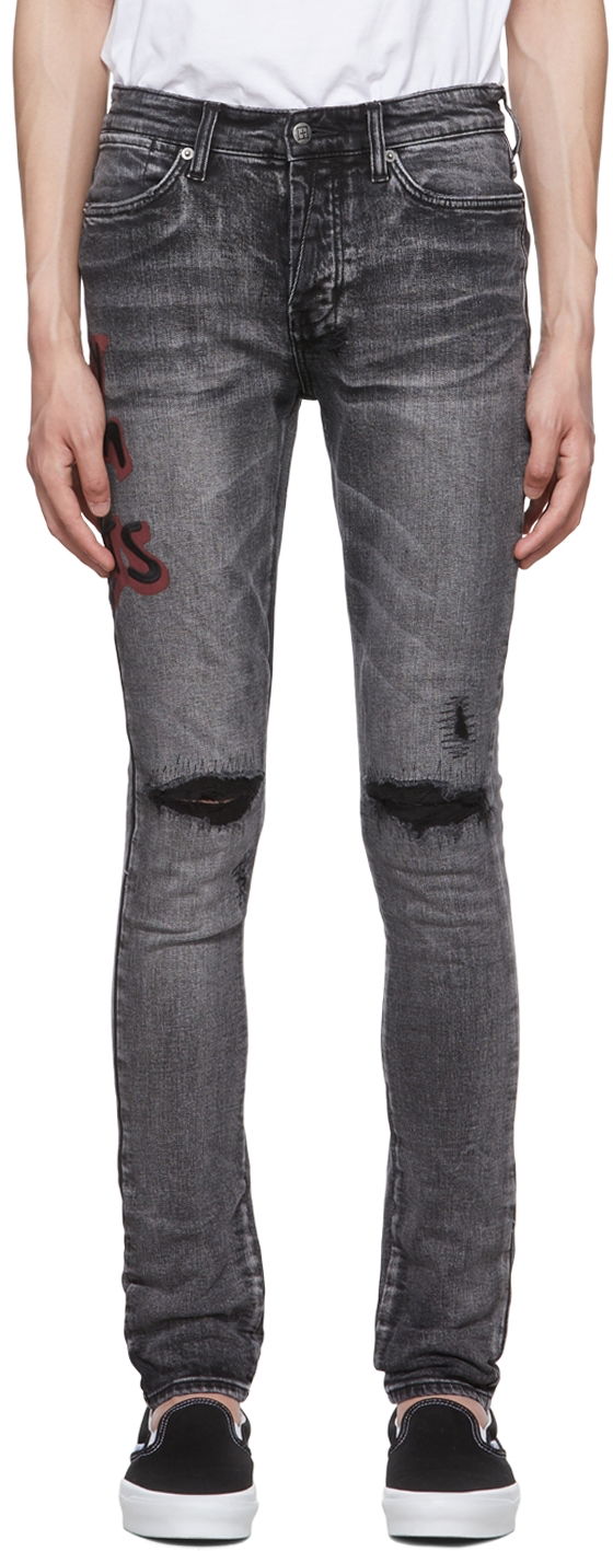 Kavbojke Ksubi Ksubi Van Winkle Spray Jeans Siva | MPF22DJ001