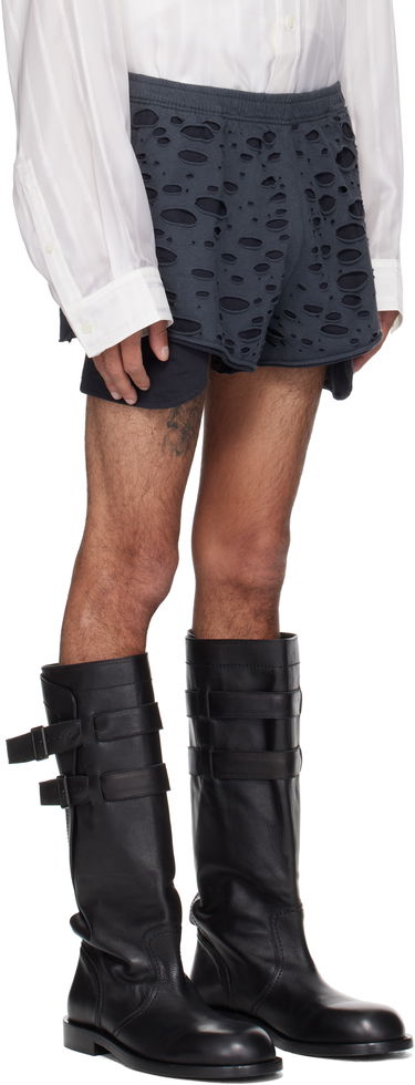Kratke hlače Acne Studios Acne Studios Distressed Shorts Siva | BE0187-, 1