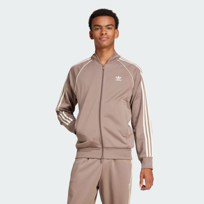 Bomber jakna adidas Performance Classics SST Track Jacket Rjava | JP2519