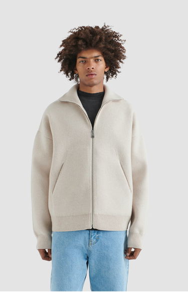 Pleteni pulover AXEL ARIGATO Core Zip-Up Sweater Siva | A2143002, 8