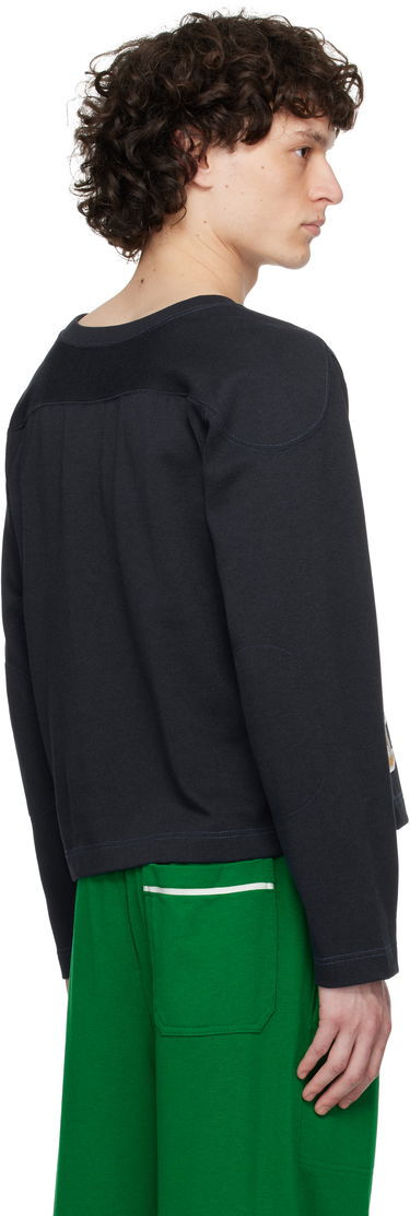 Krop-top Bode Bode Rec Pullover Sweatshirt Mornarica | MRS25CS057, 2