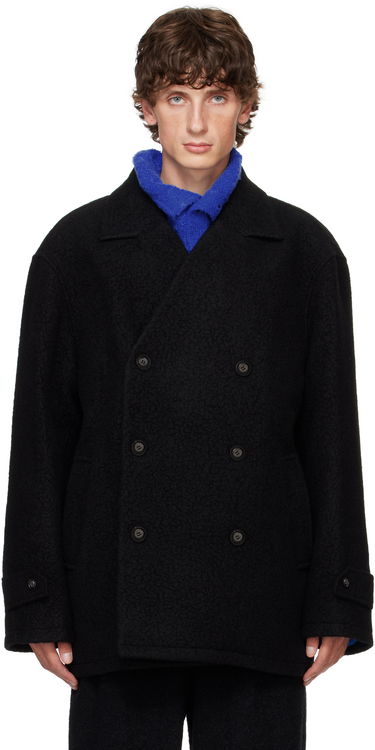 Trenčkot ADER ERROR Double-Breasted Peacoat Črna | BN01FWCT0301BK, 0