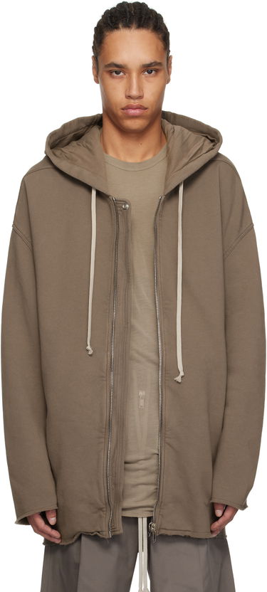 Pulover Rick Owens Rick Owens DRKSHDW Hollywood Peter Zip-Up Hoodie Rjava | DU01E3289 F, 0