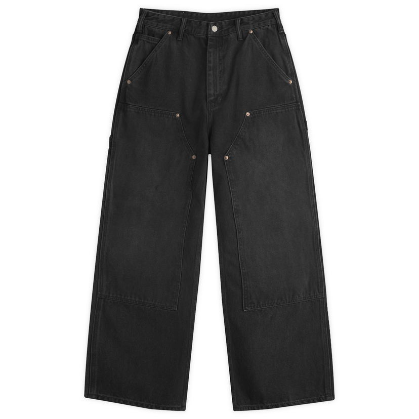 Cargo hlače thisisneverthat thisisneverthat Carpenter Denim Pants, Size Large Črna | TN251DPA5P03-BLK