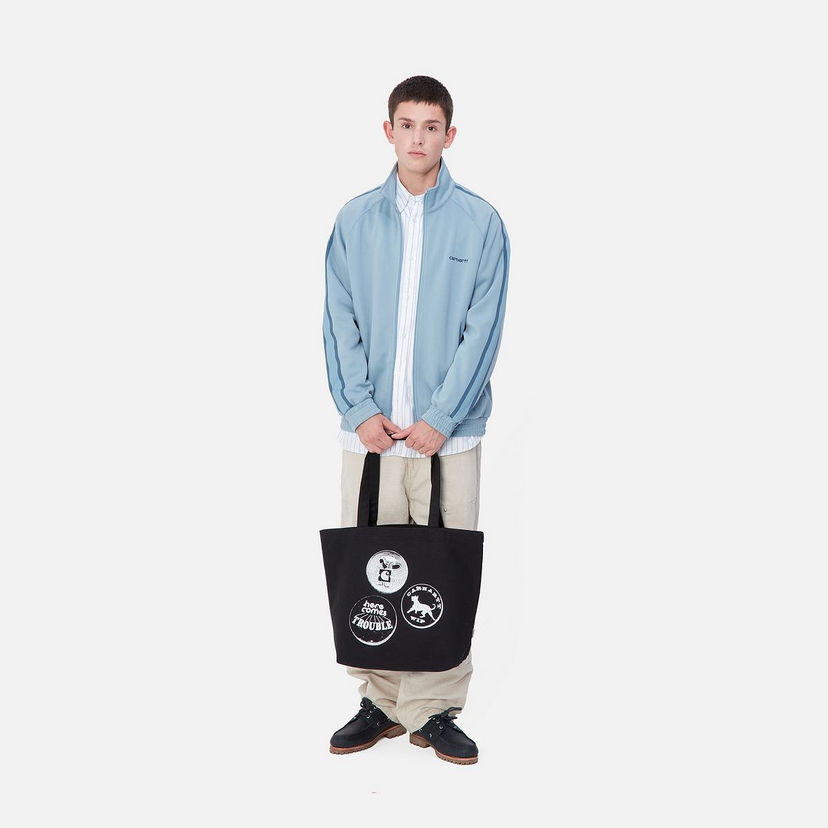 Tote bag Carhartt WIP Black Canvas Tote Bag with Graphic Pins Print Črna | I033975_5