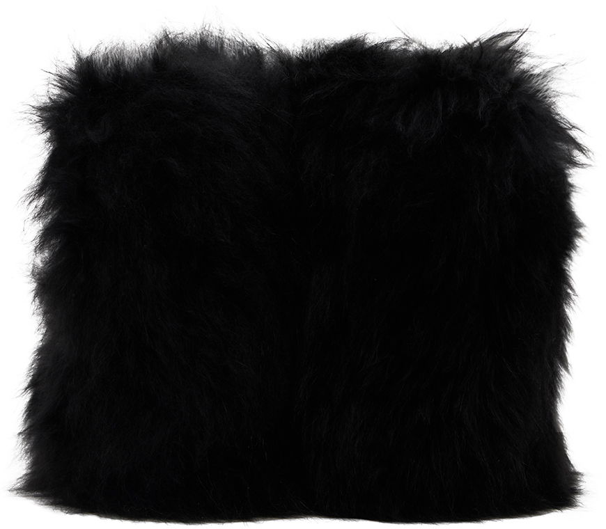 Plašči We11done We11done Fur Moccasin Boots Črna | WD-AO2-24-459-W-BK, 1