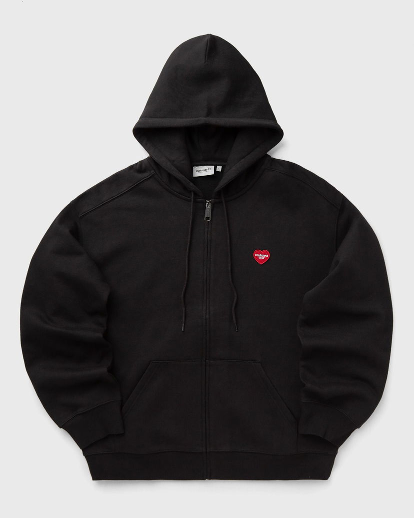 Pulover Carhartt WIP Heart II Hartt Zip-Up Hoodie Črna | I035176-89.XX
