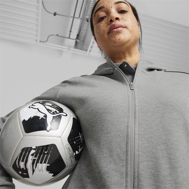 Pulover Puma teamFINAL Casuals Hooded Jkt Wmn Siva | 658531-33, 3