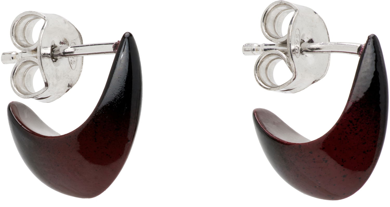 Uhani LEMAIRE LEMAIRE Micro Drop Stud Earrings Bordo | JW0054 LO0114, 1