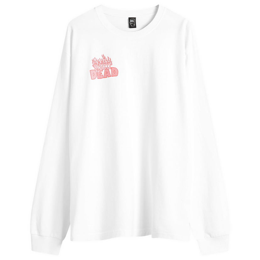 Majica Brain Dead Brain Dead Judgement Long Sleeve T-Shirt, Size Large Bela | BDP25T010044-WHT