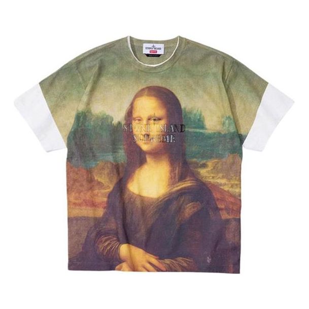 Majica Supreme Supreme x Stone Island Mona Lisa Tee Zelena | SUP-SS22-715