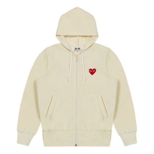 Pulover Comme des Garçons PLAY Zip Hoodie Bež | AZ-T171-051-3, 0