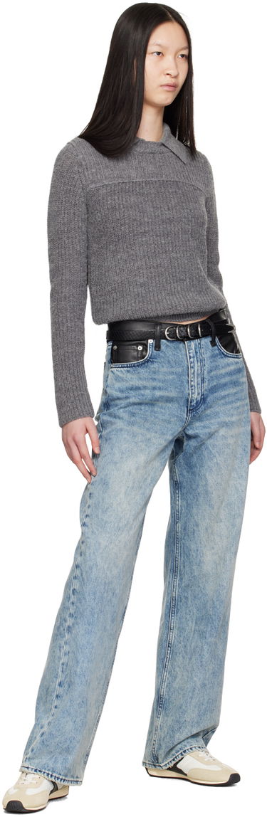 Pasovi rag & bone Spire Leather Belt Črna | WJW24FB1027EM27, 2