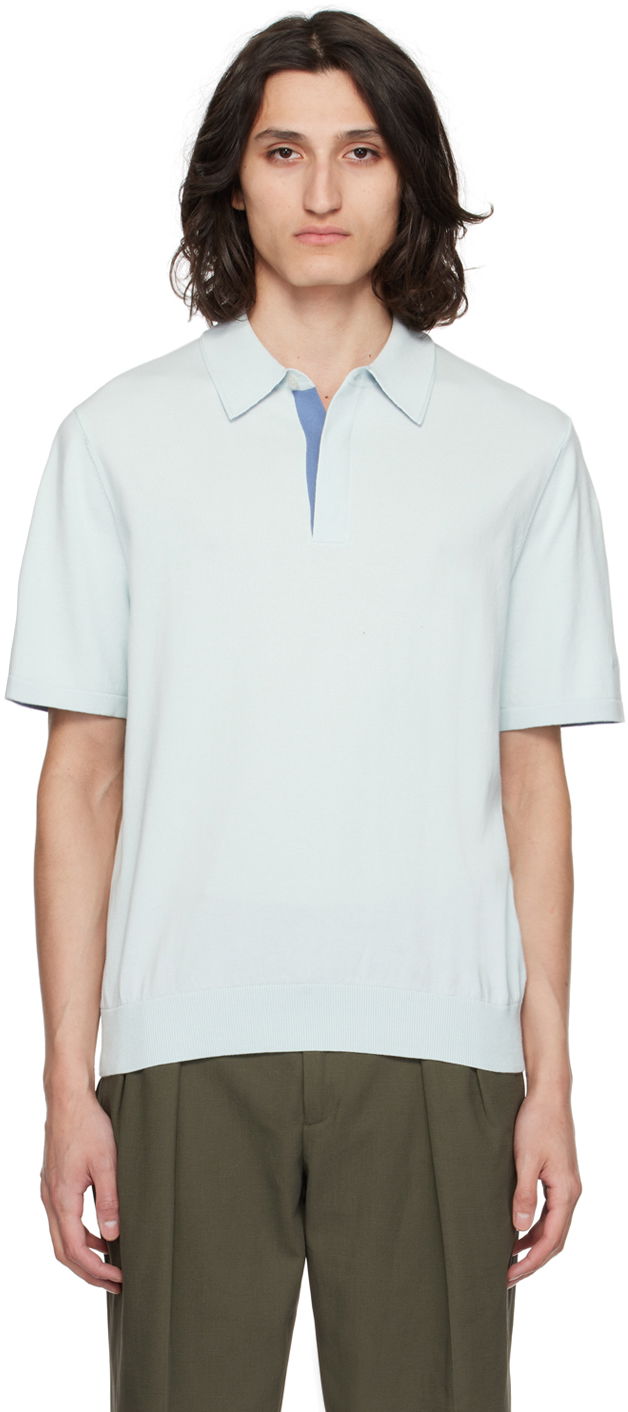 Polo majica Paul Smith Paul Smith Spread Collar Polo Modra | M1R-627Y-M02308-40