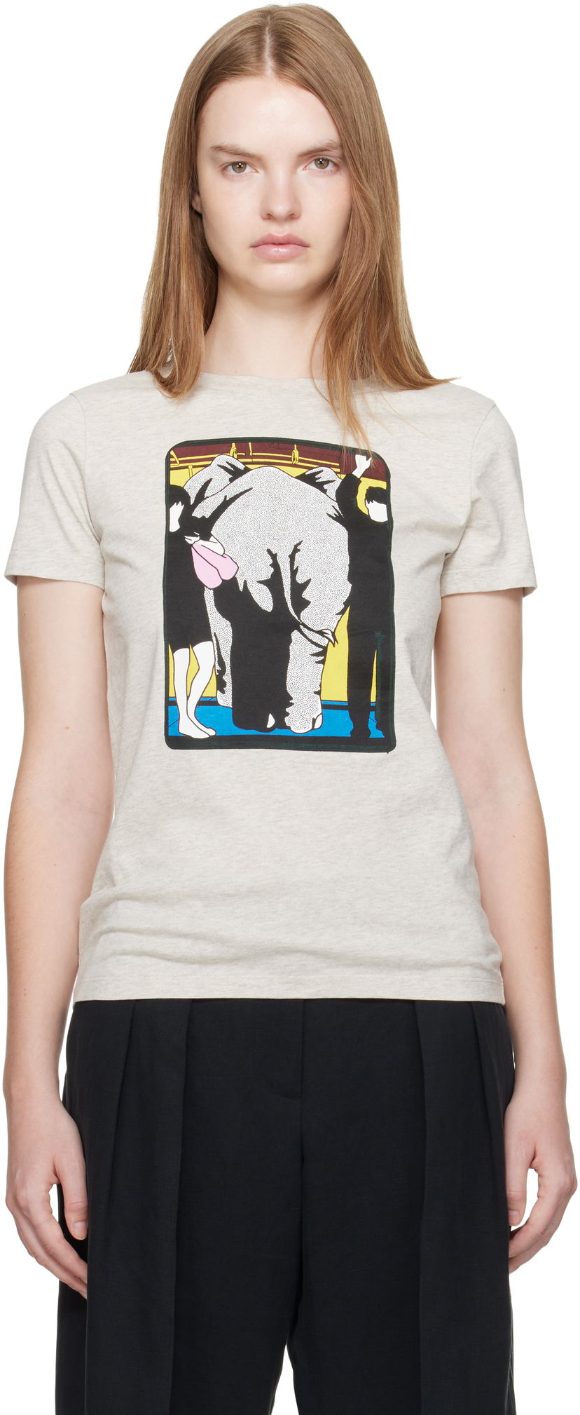 Majica KENZO Kenzo Paris 'Kenzo City' Classic T-Shirt Siva | FF62TS2534SO
