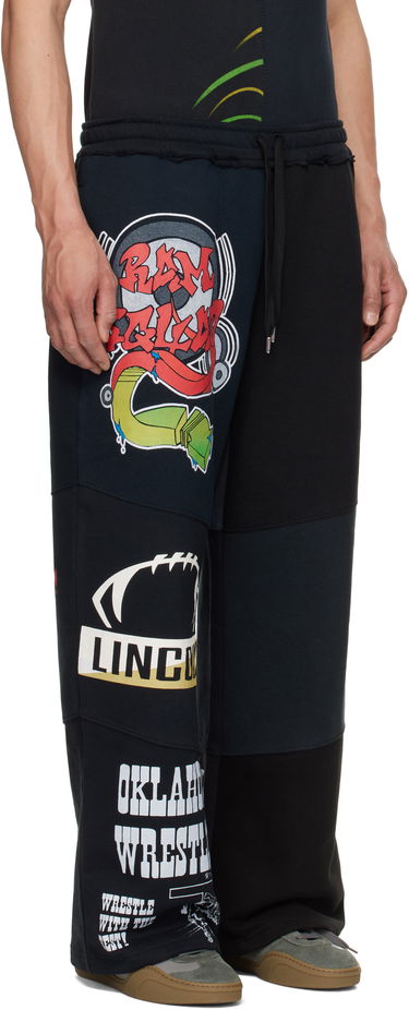Trenirka Marine Serre Marine Serre Regenerated Graphic Patchwork Sweatpants Črna | UPA051B UJER0007, 1