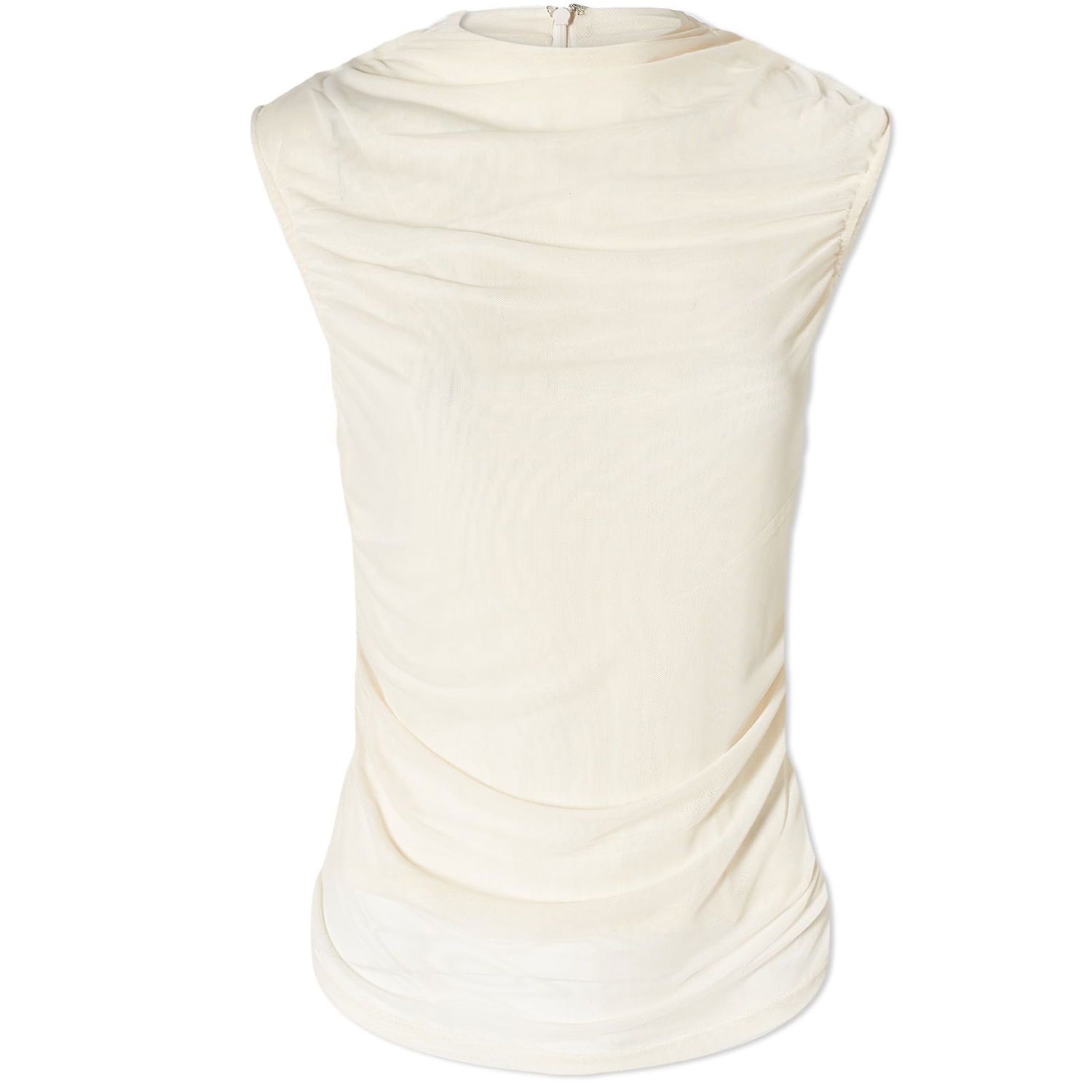 Majica brez rokavov Miaou Miaou Cam Mesh Top, Size Large Bež | 7093PM2CRM, 0