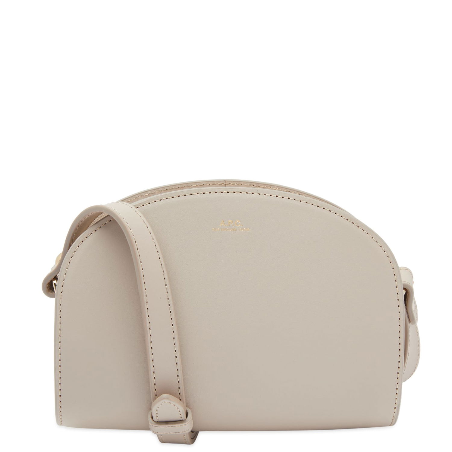 Torba za čez ramo A.P.C. Demi-Lune Mini Bag Siva | PXAWV-F61392-LAL, 0