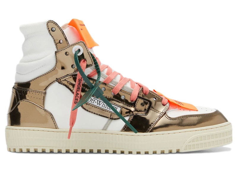 Superge in čevlji Off-White 3.0 Off Court High-Top White Gunmetal Rjava | OMIA065S23LEA0040177