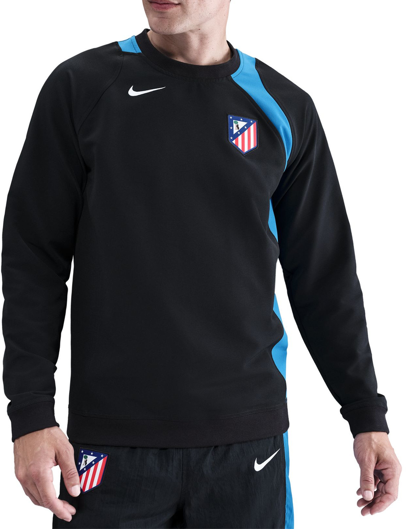 Pulover Nike Atletico Madrid Soccer Crew-Neck Top Črna | hq9775-010