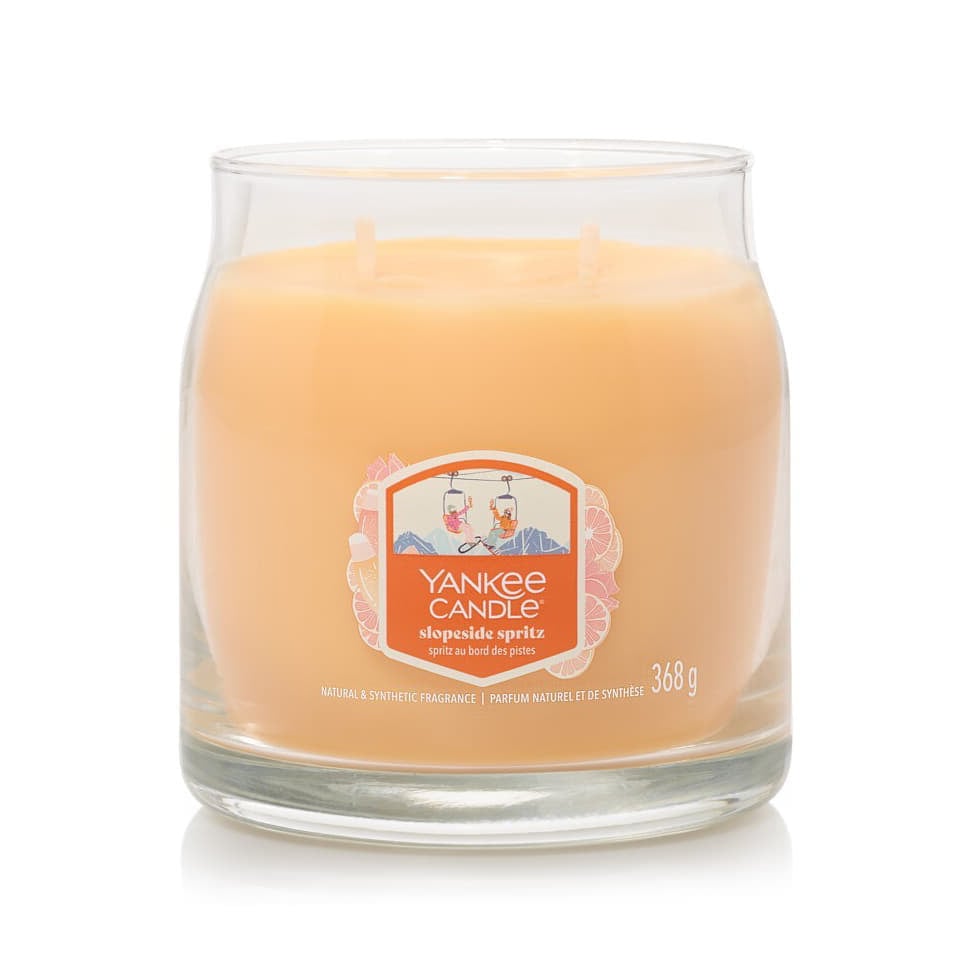 Sveče Yankee Candle Slopeside Spritz Signature Medium Jar 2-Wick Candle 368g Rumena | 43502 YC, 1