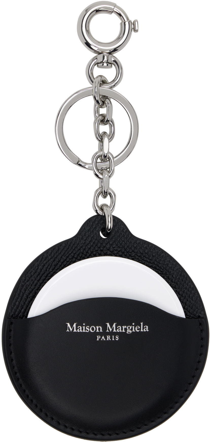 Obeski za ključe Maison Margiela Maison Margiela Logo Leather Keychain Črna | SA2UA0011 P4745