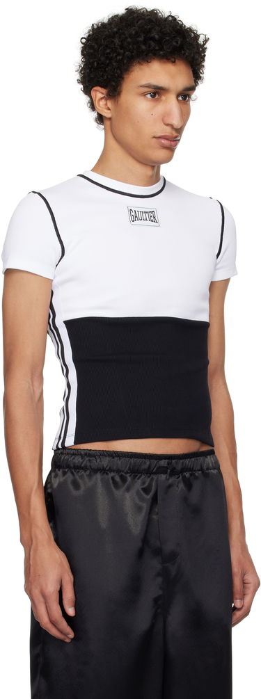 Majica Jean Paul Gaultier Jean Paul Gaultier Color Block T-Shirt Bela | 25/33-F-TS104P-J080-0100, 1