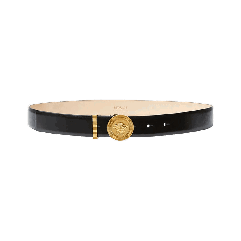 Pasovi Versace Versace Medusa Head Leather Belt Črna | 1004009 DV3T 1B00V