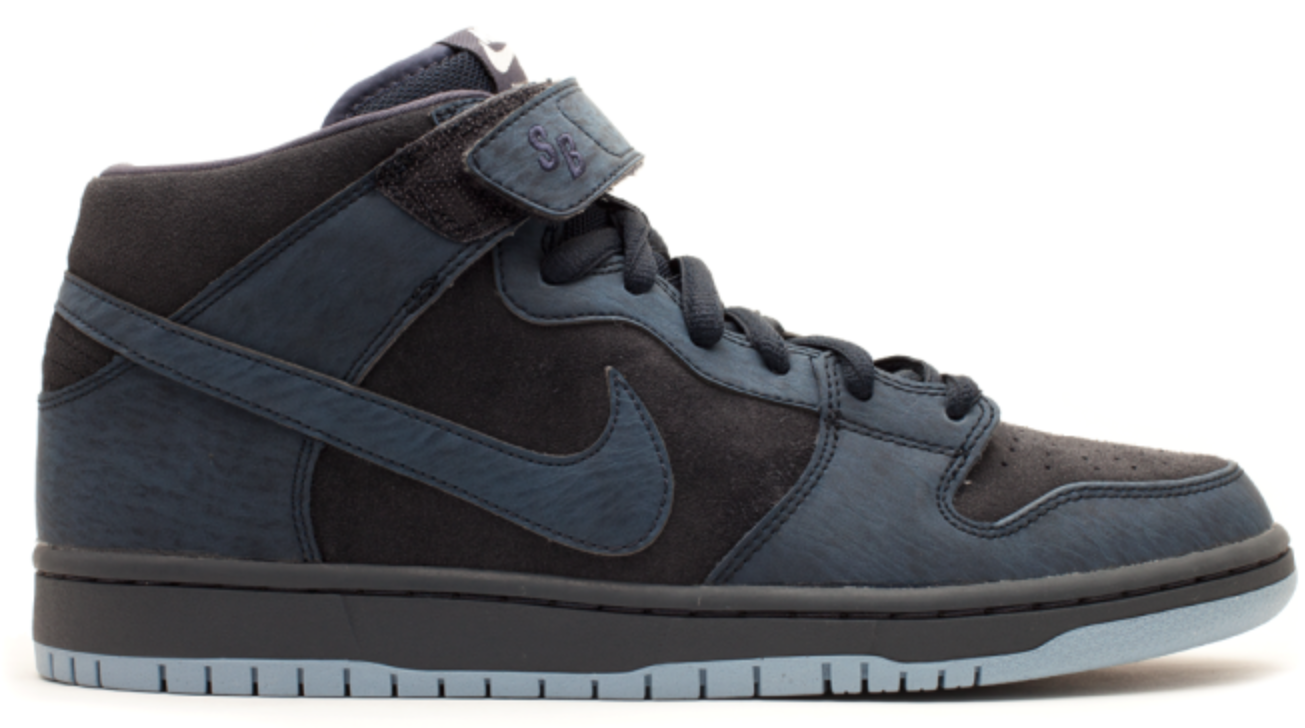 Superge in čevlji Nike SB SB Dunk Mid Obsidian Navy Blue Črna | 314383-444, 0