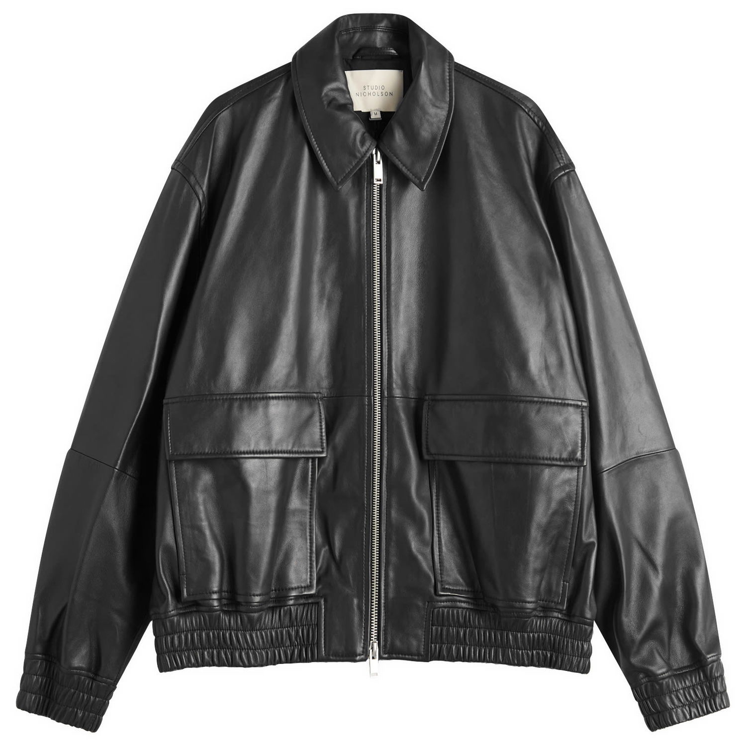Bomber jakna Studio Nicholson Studio Nicholson Bomber Jacket, Size Large Črna | PISTONSNM-1115-BLK, 0