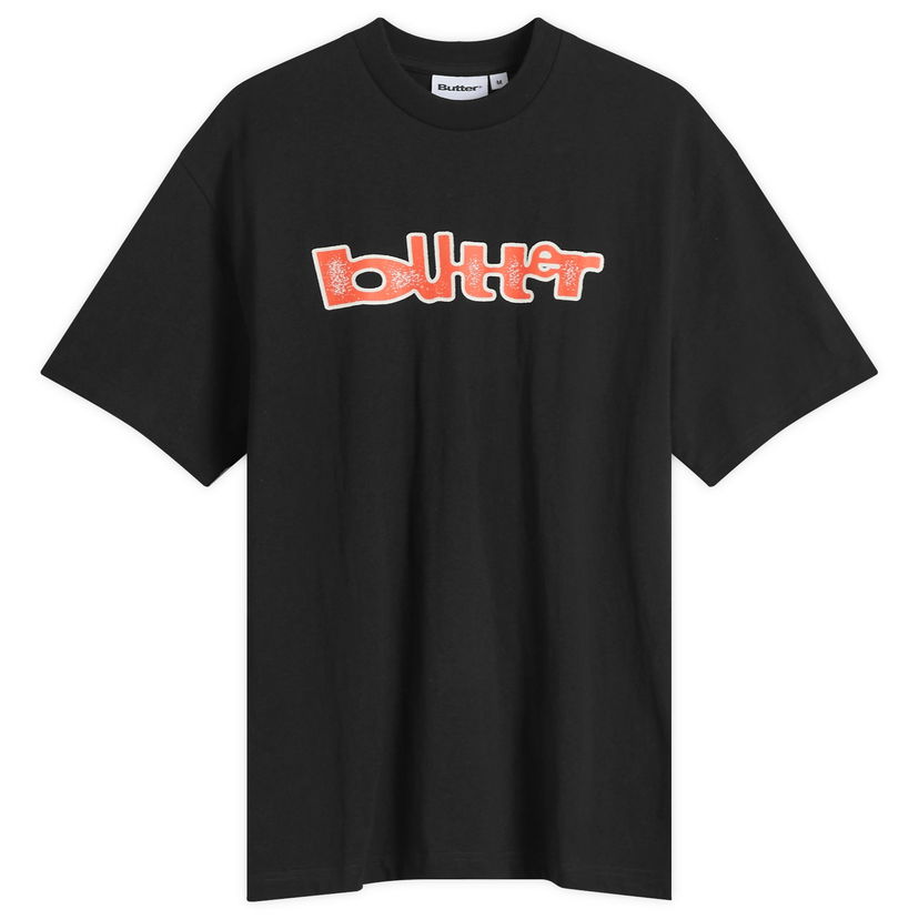 Majica Butter Goods Warped T-Shirt Črna | BG251101-BLK
