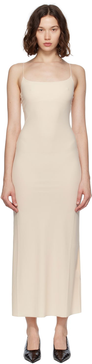 Obleke Maison Margiela MM6 Maison Margiela Slip Maxi Dress Bež | S52DG0022 S20518, 0