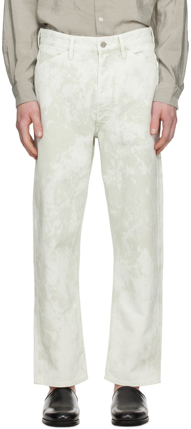 Kavbojke LEMAIRE Lemaire Curved 5-Pocket Jeans Bela | PA1055 LD1012