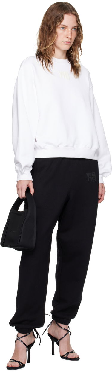 Pulover Alexander Wang Puff Logo Sweatshirt Bela | 4CC3241508, 3