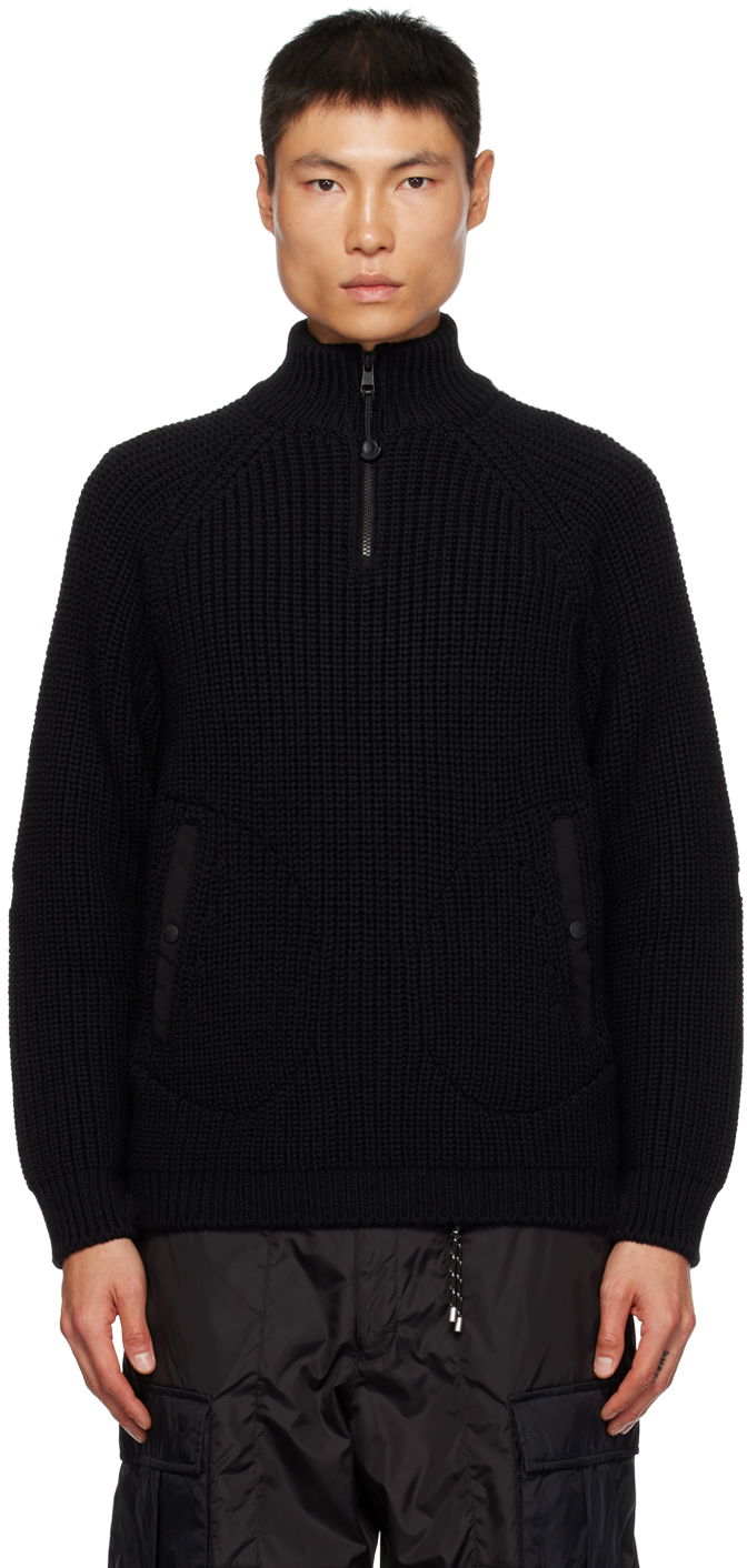 Pleteni pulover Moncler Genius 1 Pharrell Williams Črna | I209R9F00001M1172, 0