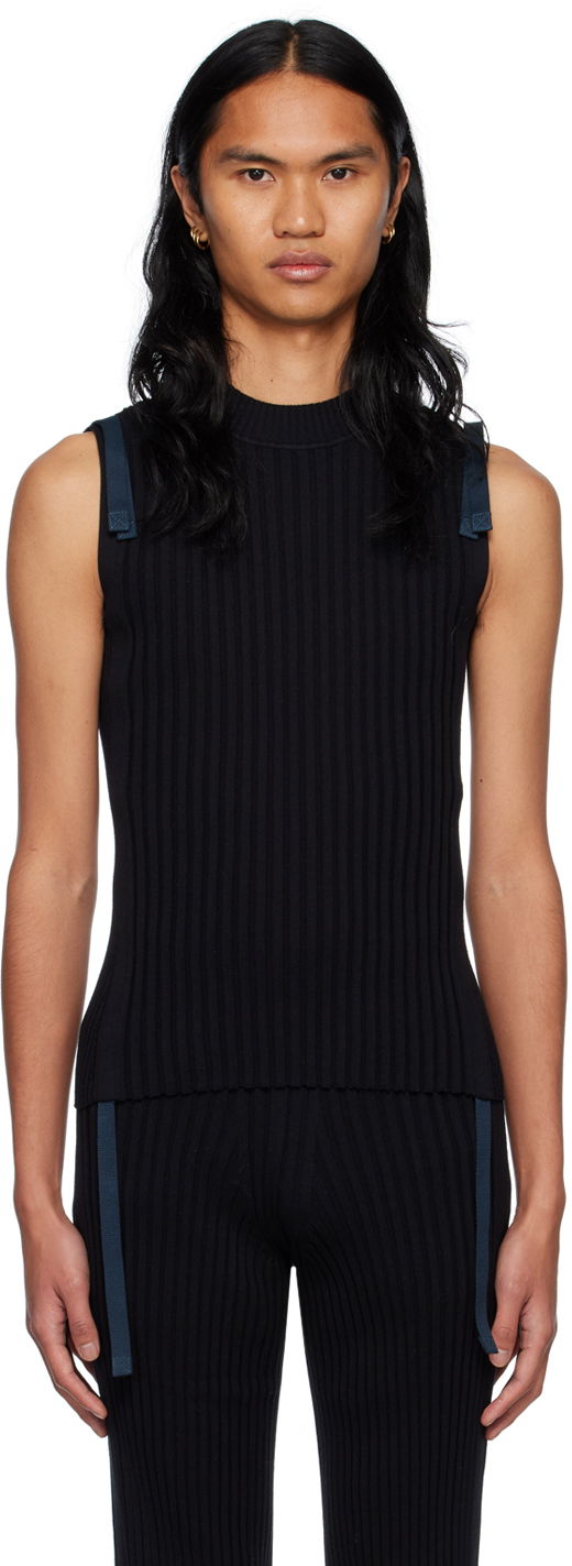 Majica brez rokavov Dion Lee Gathered Utility Tank Top Črna | C7140R23