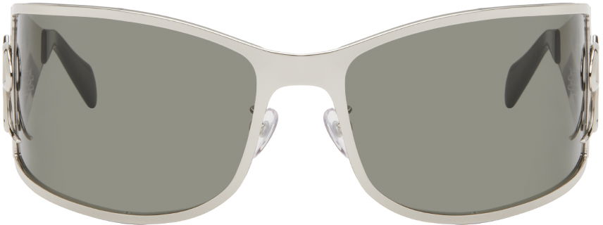 Sončna očala Blumarine Metal Wraparound Sunglasses Siva | P444W268A, 0