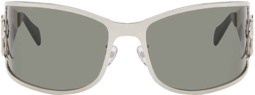Sončna očala Blumarine Metal Wraparound Sunglasses Siva | P444W268A