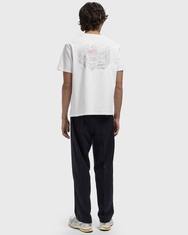 Majica Edmmond Studios SAVILE ROW T-Shirt ART Foundation Print Bela | 325-30-21000, 2