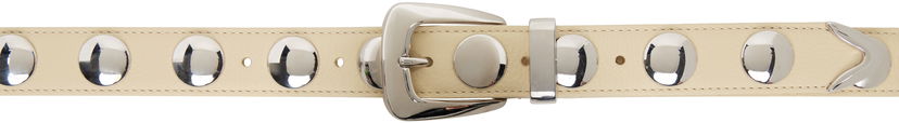Pasovi Khaite KHAITE Benny Studs Belt Bež | 10014-798