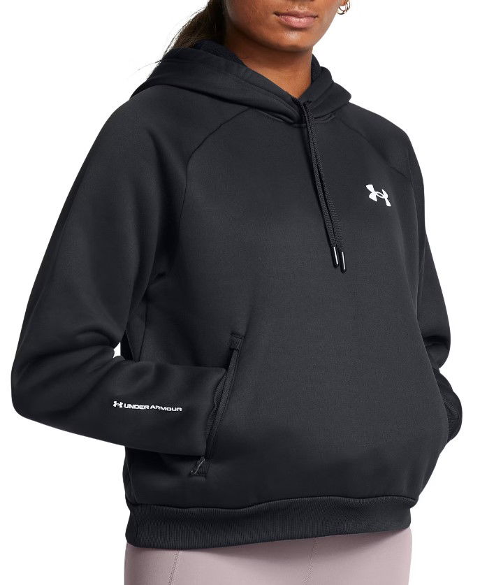 Pulover Under Armour Hoodie Women's Fleece Črna | 1386504-001